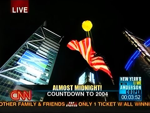 CNN / AP Archive - Times Square New Year's 2004 Ball Drop (Extended Merge)