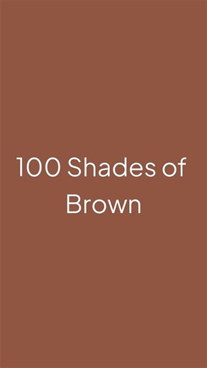 100 Shades of the Color Brown with Hex Codes #color #colors #brown | brown