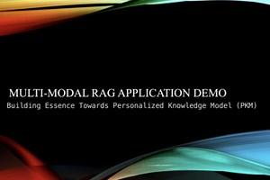 MULTI-MODAL RAG: Building Personalized Knowledge Models