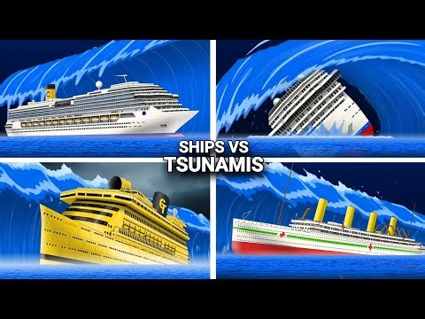 Giant Ships vs. Massive Tsunamis🚢⚓️