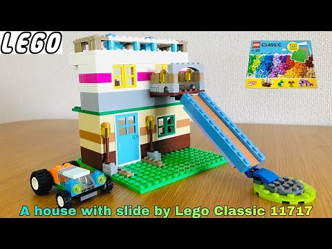 LEGO Classic 11717 assembly to a house with slide #84