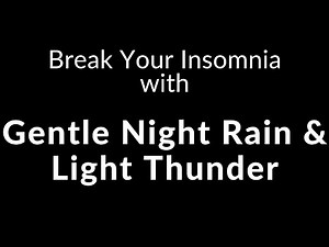 12 Hours BLACK SCREEN GENTLE Night RAIN & Light Thunder Sounds for Sleep Meditation & Study