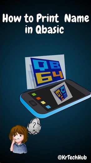 How to Print Your Name in QBASIC! 🤔 | REM, PRINT, END Explained #Day2