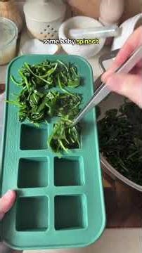 Using homemade frozen spinach