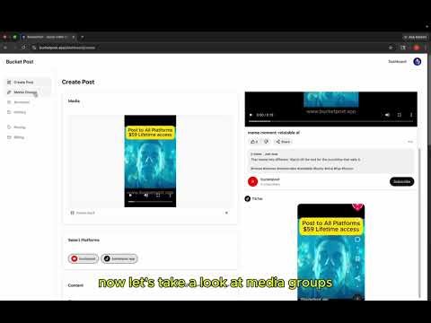 Bucket Post Demo Video - $59 lifetime access