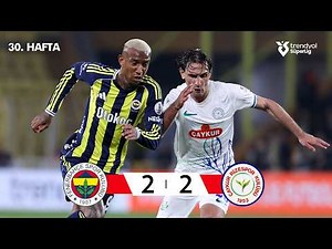 Fenerbahçe (2-2) Çaykur Rizespor - Highlights | Trendyol Süper Lig - 2025/26