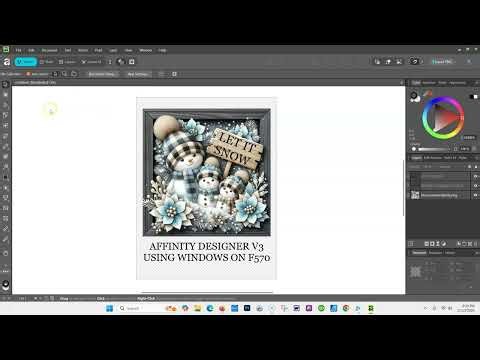 Affinity Free Ver.3 for PC using the F570 printer