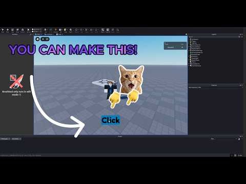 How to make a click button in Roblox studio