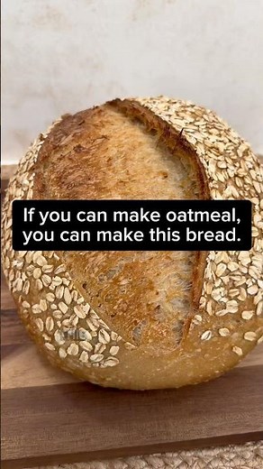 This Honey Oat Sourdough is like a warm hug on a cold day. Full step-by-step recipe on my channel!
