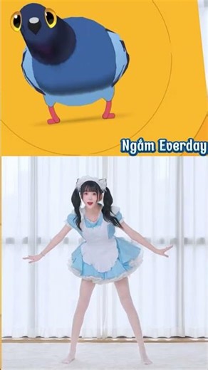 Nàng Main Anime Nhảy Siêu Dễ Thương 💙 | Cute Anime Maid Dance 💙 So Kawaii!