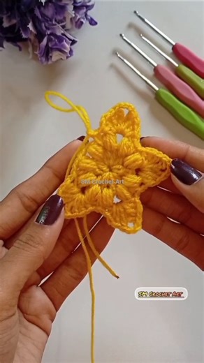 How to make a Beautiful Crochet Project 🌼 || Crochet Star Coaster ⭐ #diy #crochet #star #tutorial