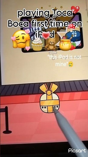 playing toca Boca for first time in iPad 🫶🏻💖🌸🩵