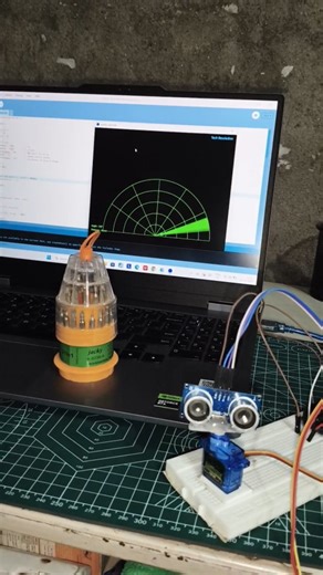 Arduino_Projects_04 on Instagram: "Radar Using Arduino Uno R3 Ultrasonic sensor sg90 #servomoter #arduino #hcsr04 #diy #trendingreels"