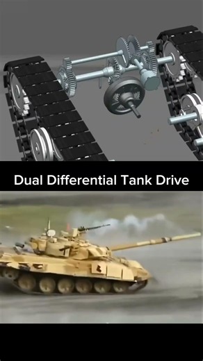Dual Differential Tank Drive Explained 🚜 #short