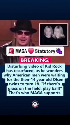 🚨 Kid Rock & Donald Trump revealed a disturbing comfort with the exploitation of minors, #pbbnews