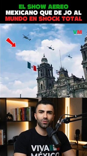 The impressive air parade that brought all of Mexico to a standstill! 🇲🇽✈️ #shorts