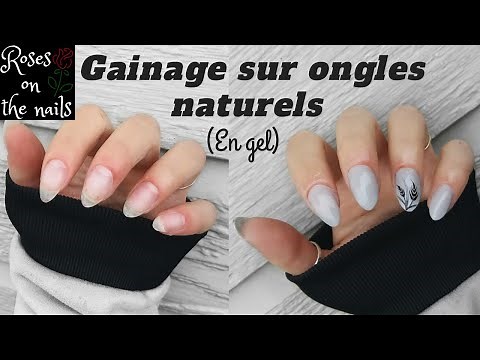 Tuto / Gainage en gel sur ongles naturels / Roses on the nails ⚘