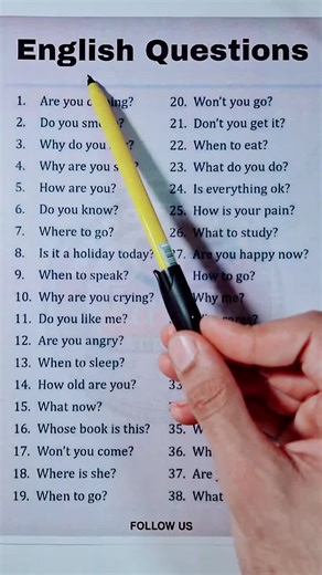 #English questions