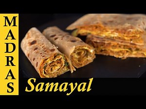 Soya Egg Roll Recipe in Tamil | Lunchbox Recipe in Tamil | Soya Egg Wrap in Tamil