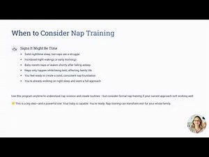 When to Consider Nap Training