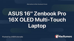 ASUS 16" Zenbook Pro 16X OLED Multi-Touch Laptop