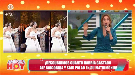 147K views · 735 reactions | ¡ROMPIERON EL CHANCHITO!  ¡La boda de Alejandra Baigorria y Said Palao no escatimó en gastos! Descubrimos cuánto habría costado esta lujosa celebración. Encuentra más momentos como este AQUÍ ► https://tinyurl.com/yc3hytay Mira el programa completo de #AméricaHoy en América tvGO ► https://bit.ly/ahfbtvgo | América Televisión | Facebook