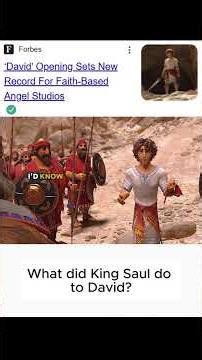 What did King Saul do to David?