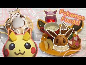 a full day eating only pokemon foods ♡ japan vlog 2022 | pokemon cafe, 3D foam latte, pikachu cake ♡