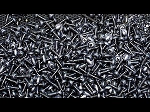 Millions a Day! Mass Screw Production Process in China.