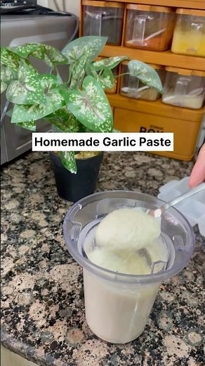 Homemade Garlic Paste 🧄 | Easy, Long-Lasting & Preservative-Free