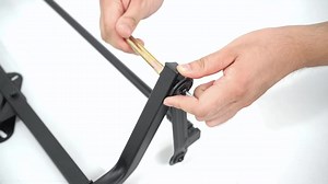 Opohoro U-Weave Metal and Brown Wicker Outdoor Rocking Chair Patio Swivel Chairs with Olefin Navy Blue Cushions (2-Pack) TG-SS122-1XT