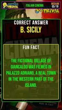 Italian Cinema Trivia #Shorts