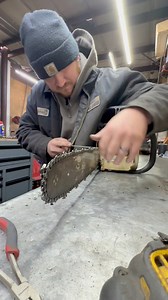 Hand file vs machine grind #westcoastsaw #sawshop #mechanic #sharpening #chainsaw #reelsfypシ | Michael the small engine guy