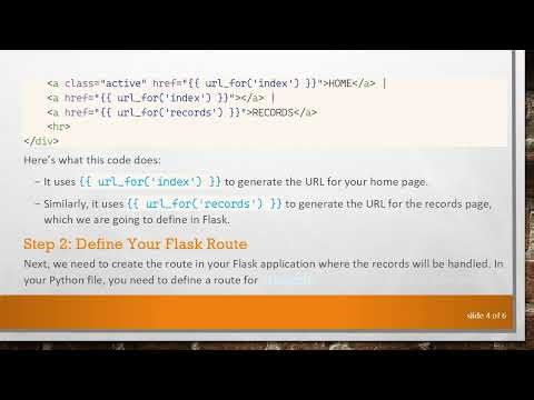 How to Call Flask Entry Point from HTML in href