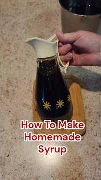 How To Make Homemade Syrup | Maple Flavored #syrup #waffles #pancakes