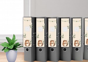 Binder Spine Template Little Hedgehog • Printable Decorative Labels • Digital PDF to Print • Binder Labels Nature Design for School & Office - Etsy Australia