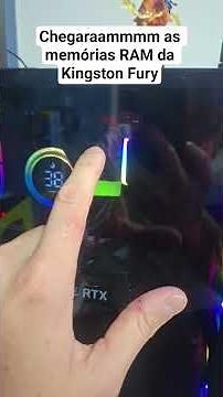 Upgrade de 2x16GB = 32GB RAM: Kingston Fury na máquina #setup #pcgamer #upgrade