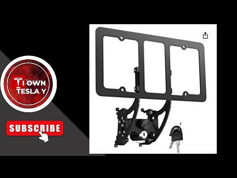 How to install front license plate mount for Tesla model 3 and Y