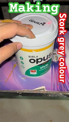 Making stork grey colour | #birlaopuspaints