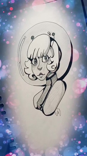 Creating Cute Alien Girl Art | Art Meme Drawing Tutorial