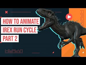Maya Tutorial: How to Animate a Dinosaur Run Cycle (Part 2 Animating the Feet and Hips)