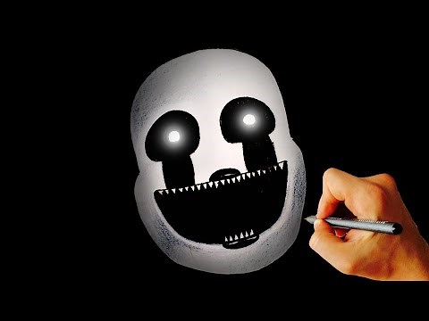 ♥ How to draw Nightmarionne from FNAF 4 Halloween edition Drawing tutorial