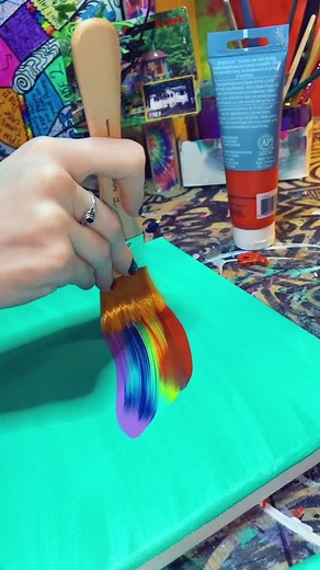 Mesmerizing Double Rainbow Art Gif