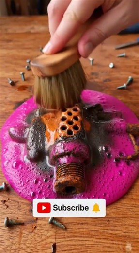 How to remove rust from spray gun#rust #cleaning #metal