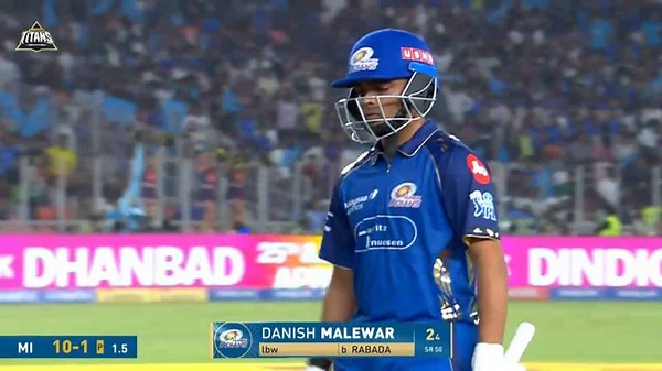 IPL 2026 M30: GT vs MI - Danish Malewar Wicket