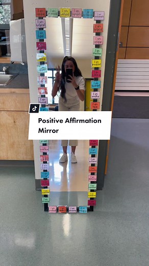 Positive Affirmation Mirror Decoration Ideas for Classroom