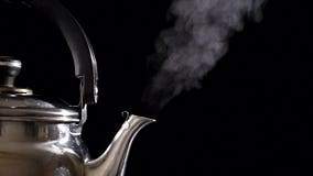 Boiling Water in Teapot on Black Background, Slow Motion Stock Footage - Video of glow, boiling: 83562450