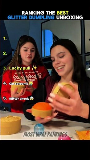 Ranking The Best rare glitter dumpling unboxing moments 🤯 #shorts #glitterdumpling #reaction