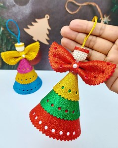 76K views · 1.9K reactions | Learn How to Make an Angel For Christmas Decoration. Easy and Quick to Do. DIY Beautiful Christmas Craft Ideas 2023 | Creative Art & Craft Ideas | Facebook