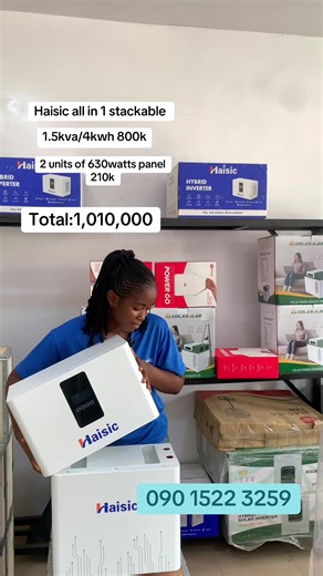 Solar on a budget!⚡️ Send a dm to order #solarvendorinlagos #affordablesolar #solarpanels #haisic